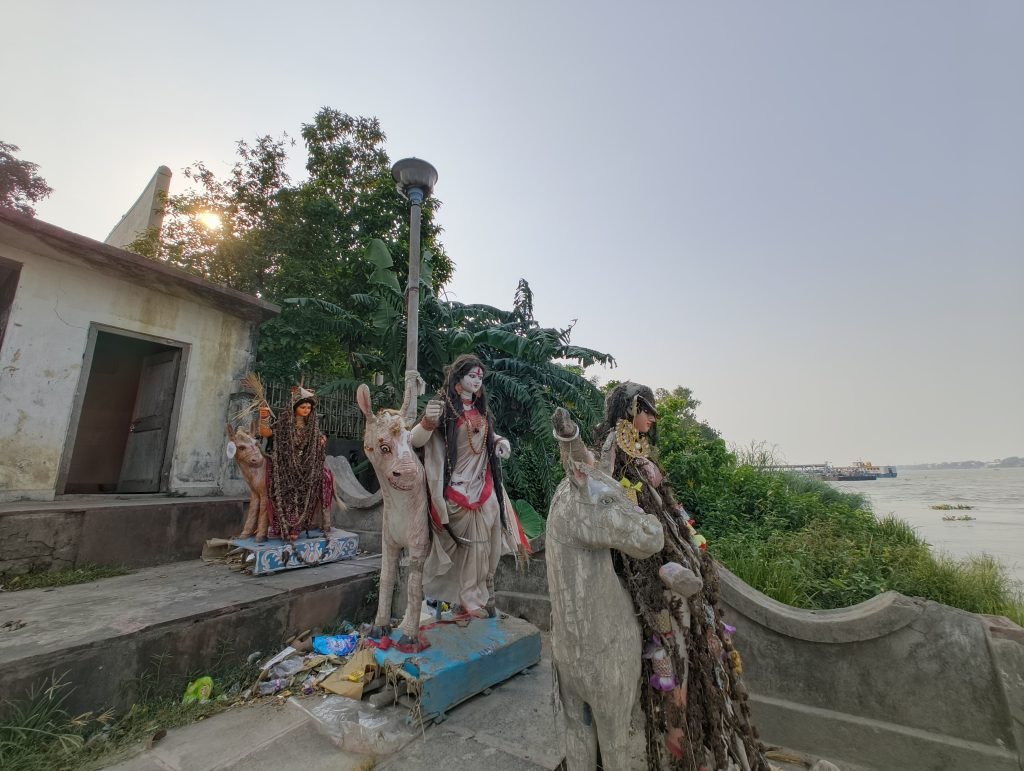 Abandoned DivinitycIdols Awaiting Visarjan at Ganga Ghats Raise Concerns