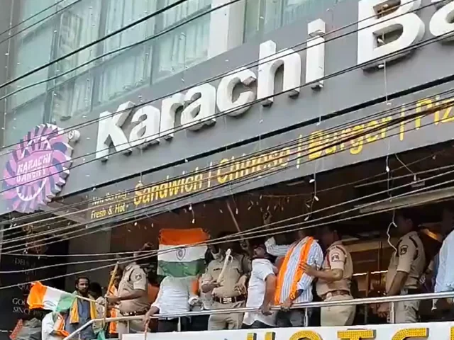 BJP Workers Vandalizes Karachi Bakery in Hyderabad Amid Indo-Pak Tensions