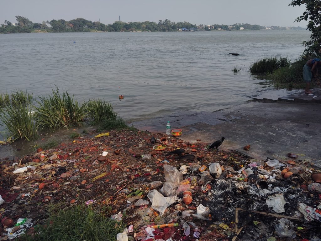 Ganga Ghat A Place of Worship Drowning in Pollution